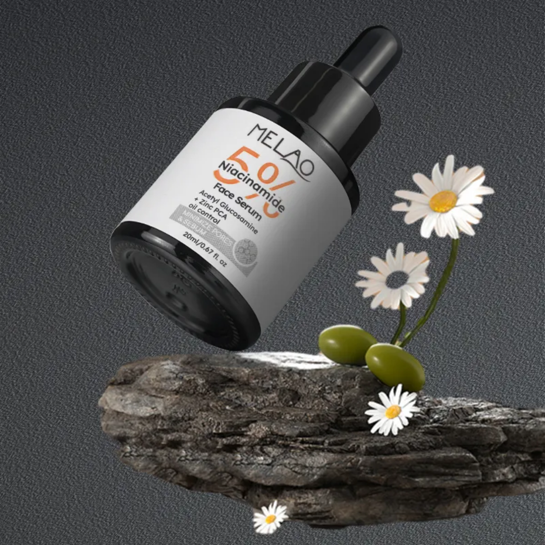 Picture of MELAO 5% Niacinamide Serum, Skin Treatment, Pore Minimizer, With Hyaluronic Acid, Vitamin E Hydrating Face Serum