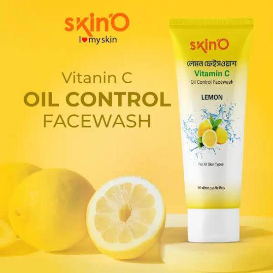 Picture of skinO Vitamin C Oil Control Facewash (Lemon) - 110ml to all skin type