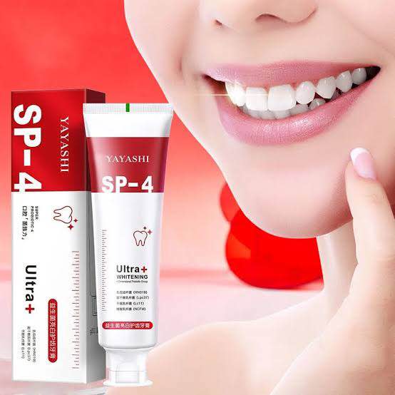Picture of Yayashi SP-4 Probiotic Whitening Toothpaste - Ultra+, 120g, Unflavored, Natural, Adults, Whitening, Stain Removal, Fresh Breath