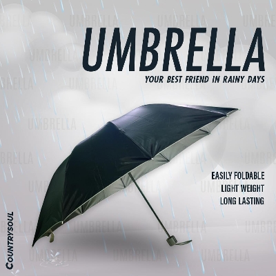 Picture of 1 Pc Colorful, Stylish & Fashionable Umbrella For Men, Women