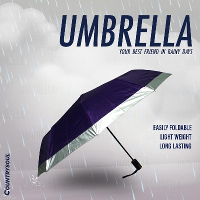 Picture of 1 Pc Colorful, Stylish & Fashionable Auto Open Umbrella For Men, Women, Girls, & Boys