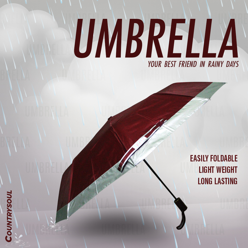 Picture of 1 Pc Colorful, Stylish & Fashionable Auto Open Umbrella For Men, Women, Girls, & Boys