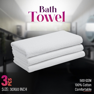 Picture of Luxury with 3 PCS Bath Towels - Ring Spun Cotton- Highly Absorbent Towels for Bathroom - Perfect for a Luxurious Shower Experience