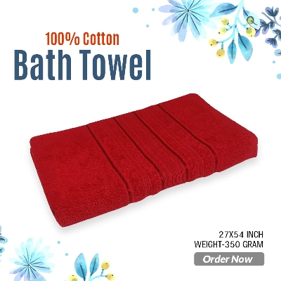 Picture of Extra-Long and Wide - Hand Washable - Absorbent Cotton Bath Towels