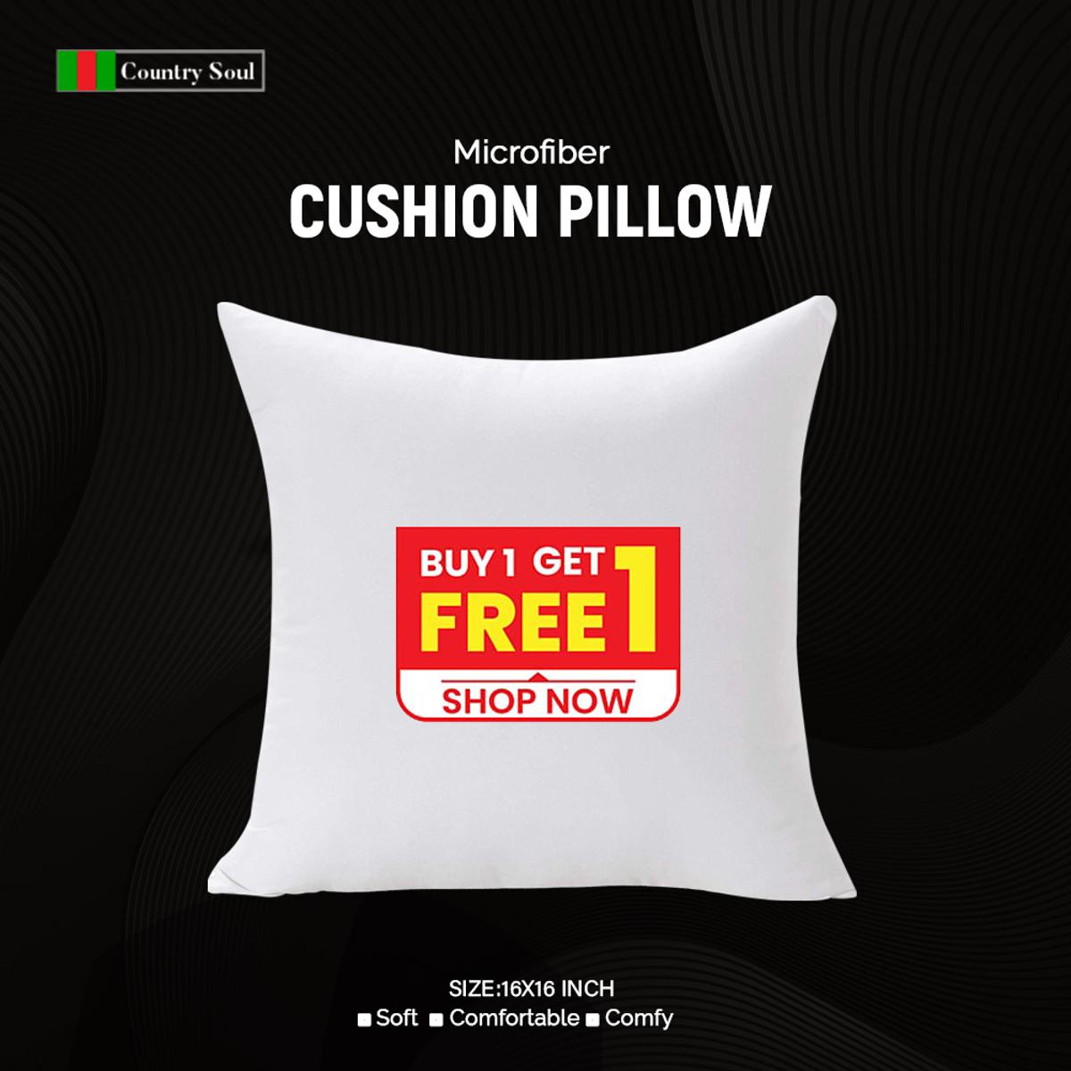 Picture of Microfiber Cushion 16x16 Inch Buy 1 Get 1