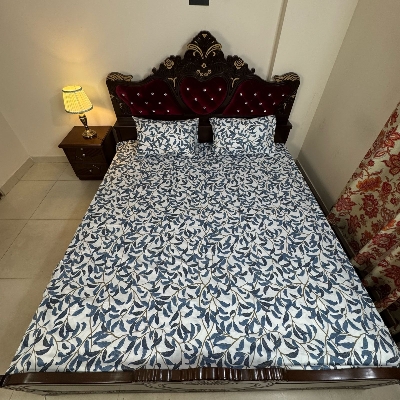 Picture of 1 PCs King Size Bed Sheet with Two Pillow Cover Multicolour Bisanar Chadur