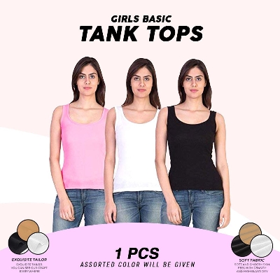 Picture of 1 PC Basic Tank Tops For Ladies, Girls, Womens