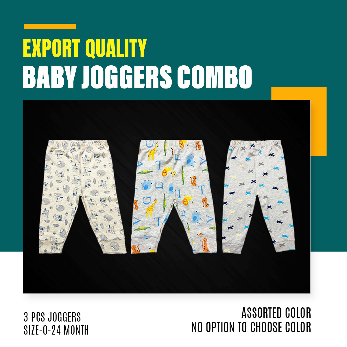 Picture of 3 PCS Joggers or Trouser for kids