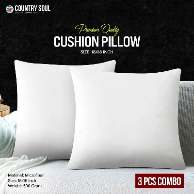 Picture of 3 Pcs Microfiber Cushion 18x18 Inch