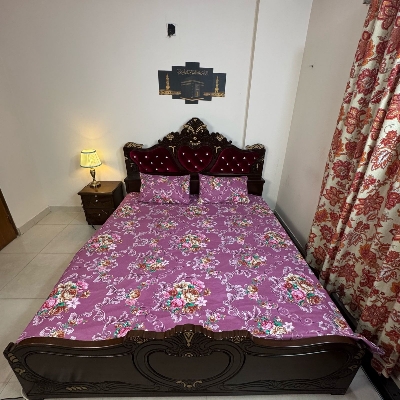 Picture of 1 Pcs King Size Bed Sheet With Two Pillow Cover Multicolour Bisanar Chadur - Bed Sheet