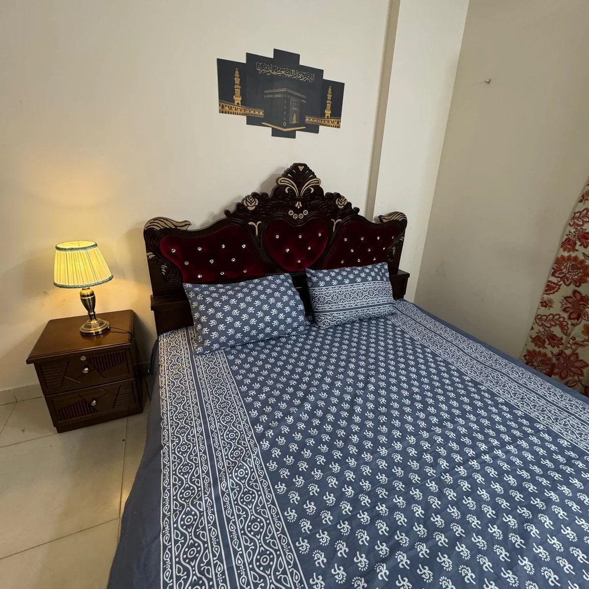 Picture of 1 pcs King Size Bed Sheet with Two Pillow Cover-BS-26