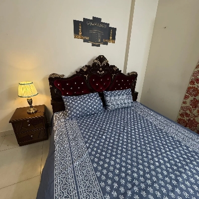 Picture of 1 pcs King Size Bed Sheet with Two Pillow Cover-BS-26