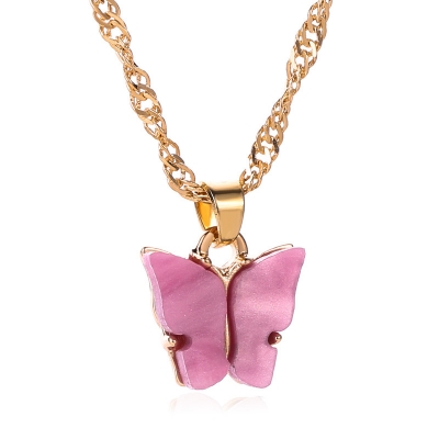 Picture of Butterfly Chain Pendant Necklace For Women
