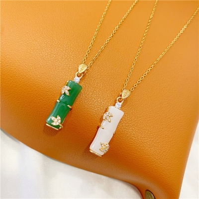 Picture of Real-Gold_Plating Bamboo Style High Quality Neckless