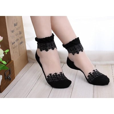 Picture of For women warm comfortable cotton bamboo fiber garbage-glass socks