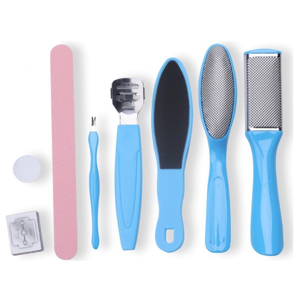 Picture of ZIKRA Stainless-Steel Dead Skin Shaved Feet Exfoliating Scrubber Heel 8-Pcs/Set