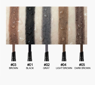 Picture of HANDAIYAN Double Headed Eyebrow Pencil Automatic Rotating  Long Lasting Natural Waterproof Triangle Eyebrow Pen Make Up