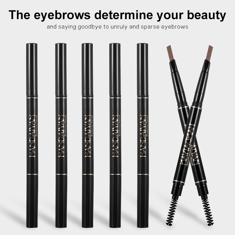 Picture of HANDAIYAN  Waterproof Eyebrow Pencil Dark Brown, Premium Eye Brow Pencil Brn with Spoolie Brush, Longwearing for Perfect Brows