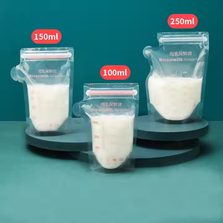 Picture of 30Pcs/bag Breast Milk Storage Bags Moisture-proof And leak-proof Food Freezer Breast Milk Storage Bag With Marker Pen