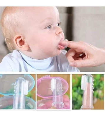 Picture of Baby Finger Toothbrush - Children's Silicon Finger Transparent Toothbrush