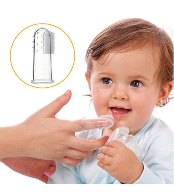 Picture of Baby Finger Toothbrush - Children's Silicon Finger Transparent Toothbrush