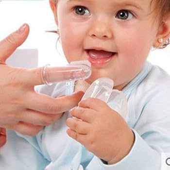 Picture of Soft Silicone Baby Finger Toothbrush Children's Teeth Cleaning Toothbrush Baby Tongue Cleaning Brush Pet Cleaning Tools-1pcs