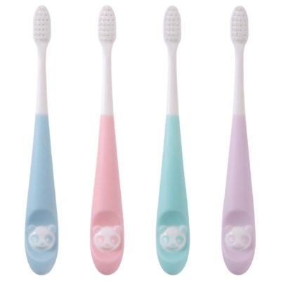 Picture of HaoNiu Children's  Soft Hair Toothbrush 3-12 Years Old Cartoon Panda Toothbrush