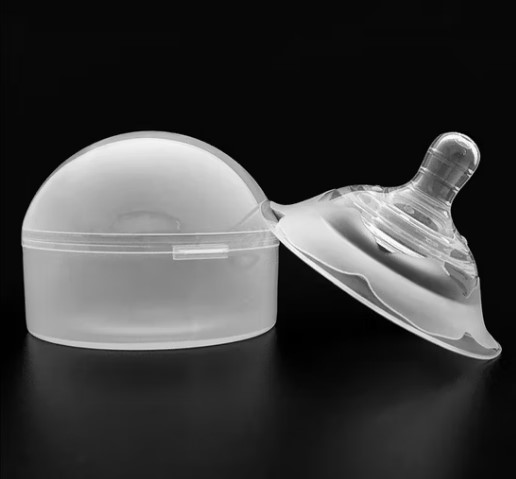 Picture of Double layer Nipple Shield Premium Quality Silicone  for Breastfeeding Mother Wiyh Box
