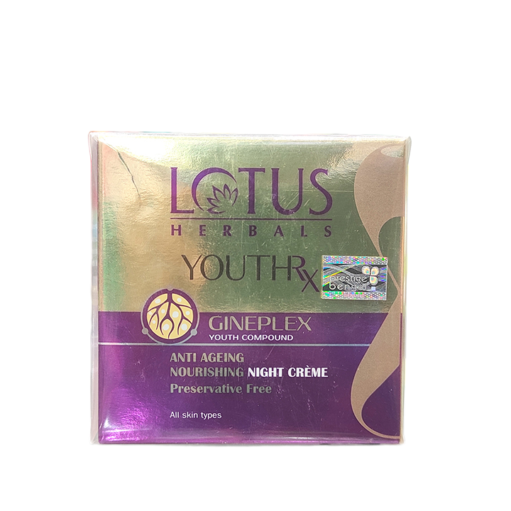Picture of Lotus Herbals Youth Night Cream - 50g (India) Product type:  Brightening moisturizing Cream