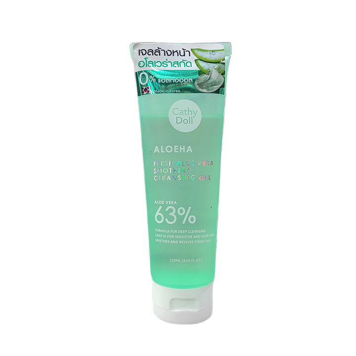 Picture of Cathy Doll Aloeha Fresh Aloe Vera 63% Soothing Cleansing Gel - 120ml (Korea)