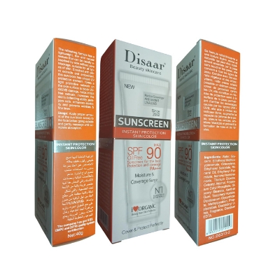 Picture of Disaar SPF90 Oil-Free Sunscreen Cream 40g | Instant Protection UVA UVB Foundation PA+++