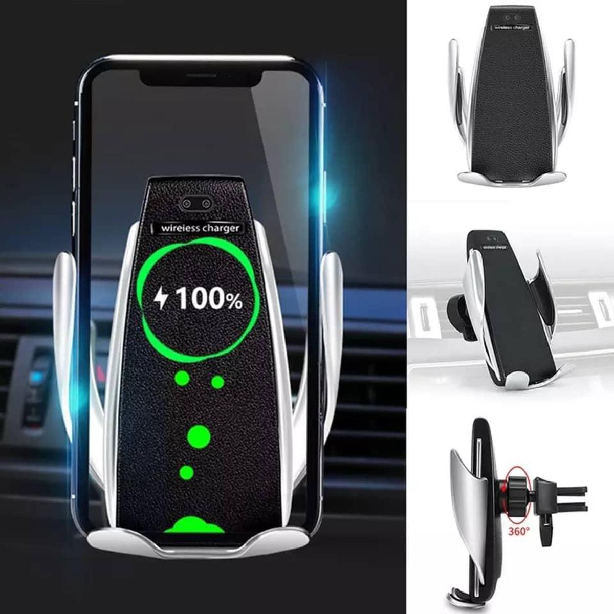 Picture of Wireless Car Charger  Automatic Clamping Fast Charging Phone Holder - Wireless ( premium- Fast charging)