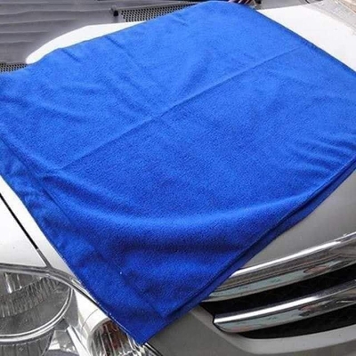 Picture of 160*60cm Soft Blue Car Wash Clean Cloths Microfiber Cleaning Towel- large size