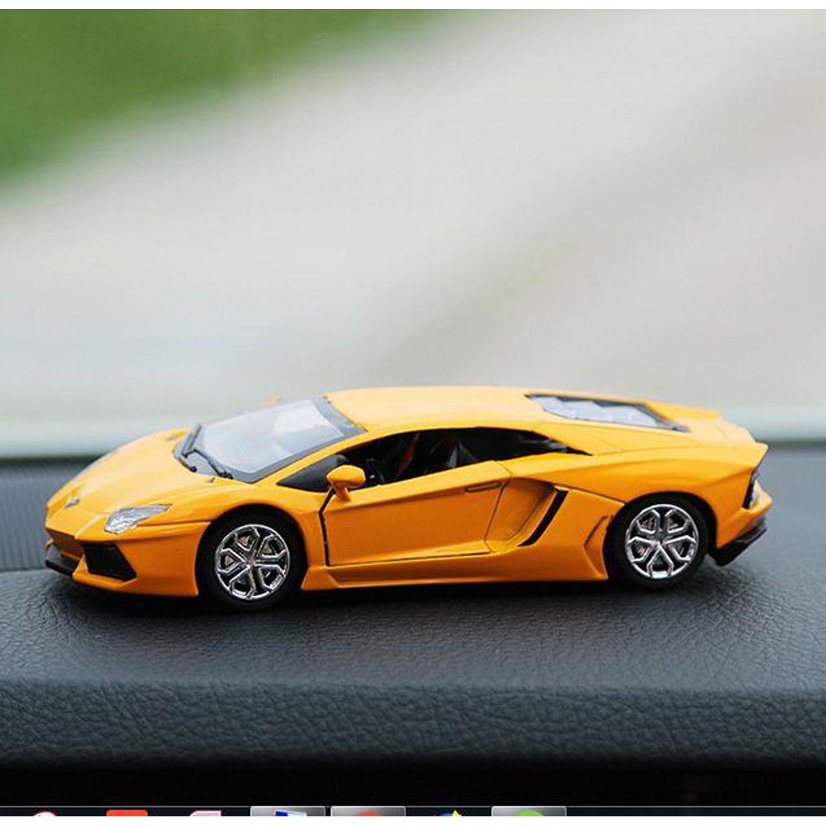 Picture of Car Ornament Auto Model Shape New Dashboard Decoration - Yellow
