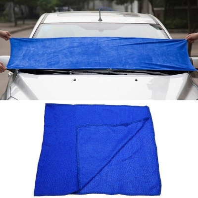 Picture of 160*60cm Soft Blue Car Wash Clean Cloths Microfiber Cleaning Towel- large size