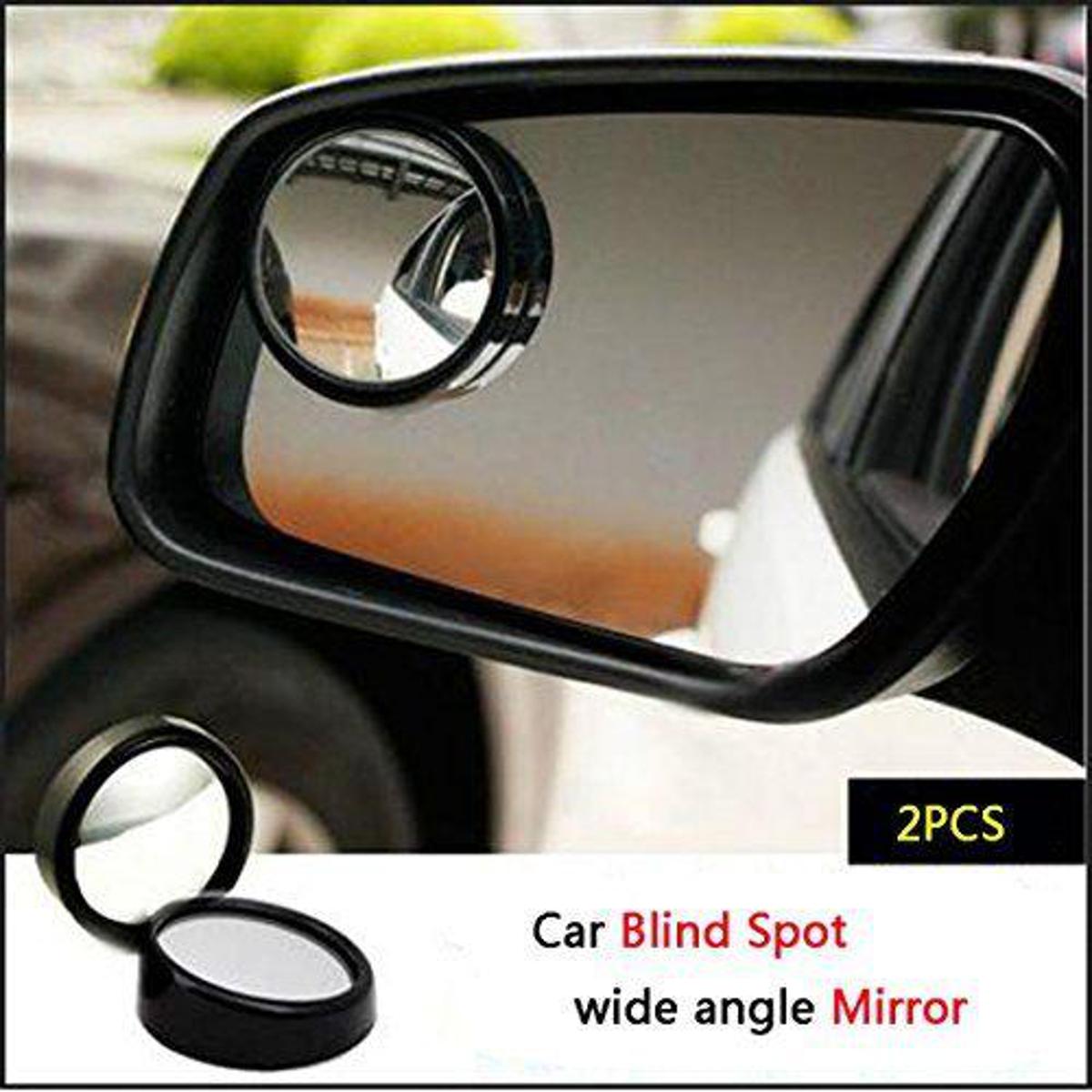 Picture of 2pcs Car Vehicle Blind Spot  Rear View Mirror Small Round Mirror  360 Wide Angle Round Convex Mirror