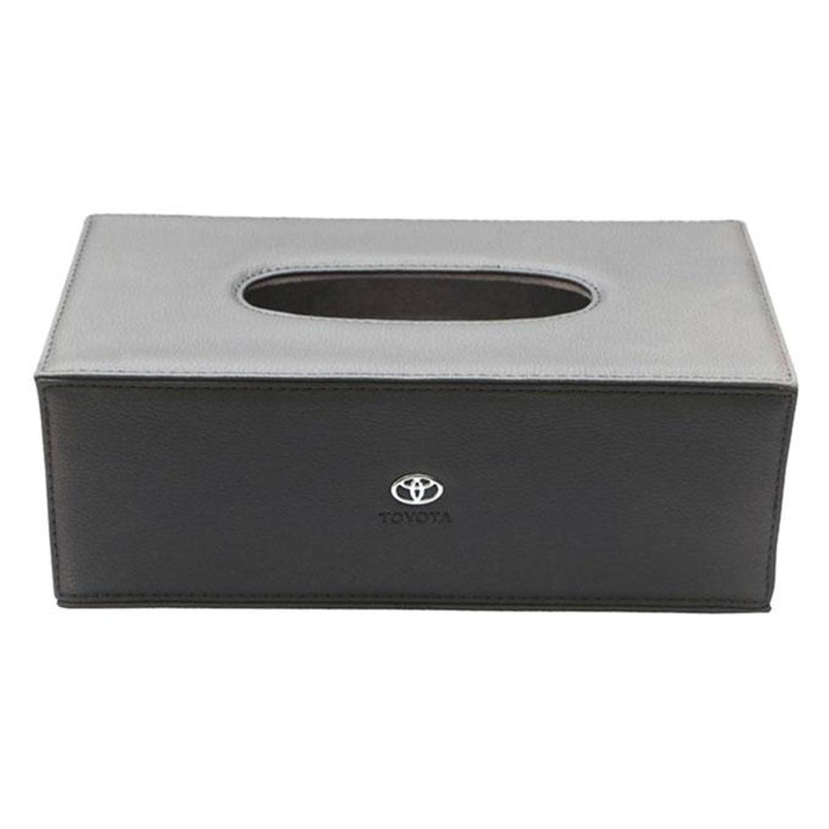 Picture of High quality leather Car Tissue Box - Black (premium)