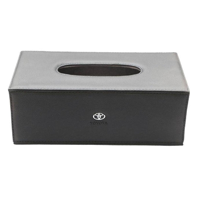 Picture of High quality leather Car Tissue Box - Black (premium)