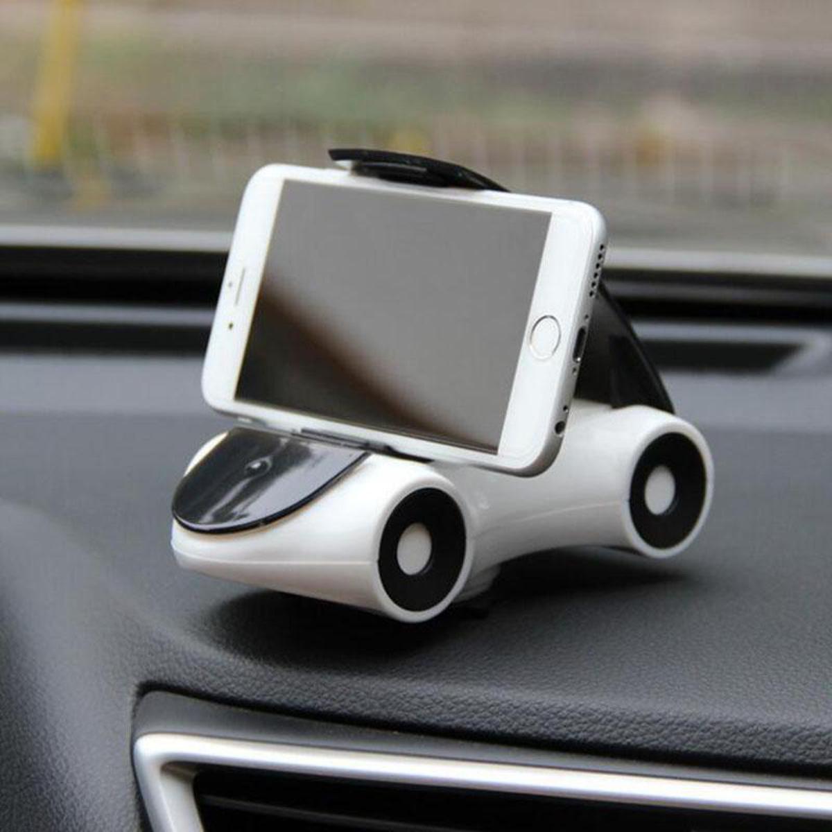 Picture of Car Phone Mounts  universal mobile phones- 360 Degree Rotation phone Holder- Luxury Car Model Interior Ornament- White