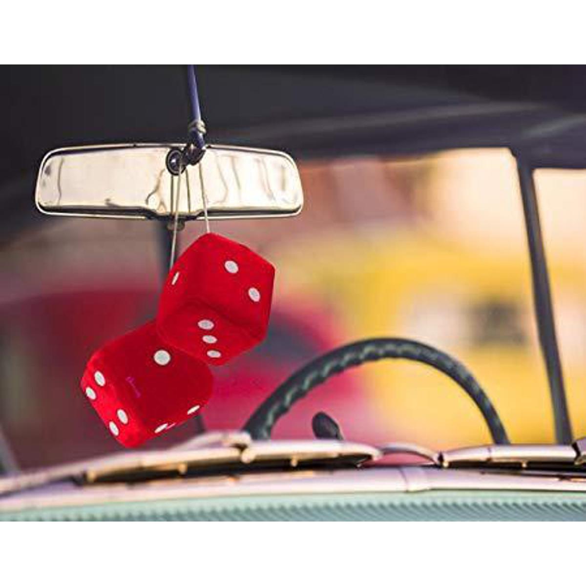 Picture of Hanging Car  Perfumed Dice long-lasting Fragnance-Red