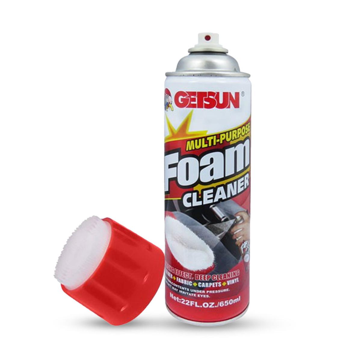 Picture of car interior cleaning foam, strong cleaning and decontamination cleaning seat removes- 620ml