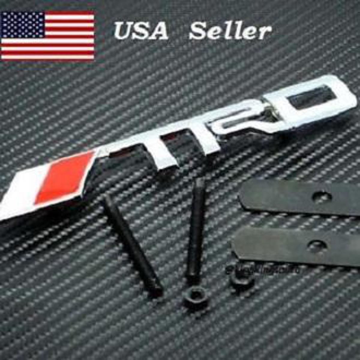 Picture of TRD logo Chrome Metal 3D Grill Badge - Grille Emblem (High quality)