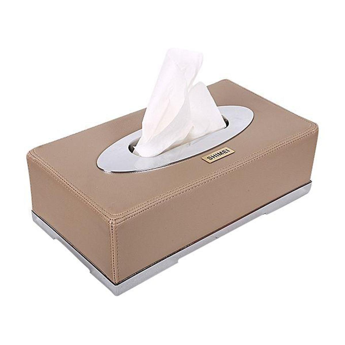 Picture of Car Leather Tissue Box - Beige