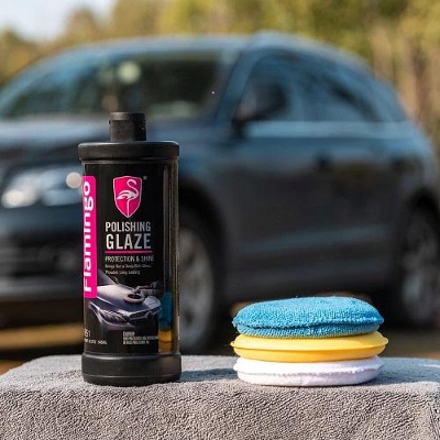 Picture of Polishing Glaze Car Mirror Glaze Car Wax Scratch Remover Auto Wax Long Lasting High-gloss Shine 33.37 Oz -  946ml