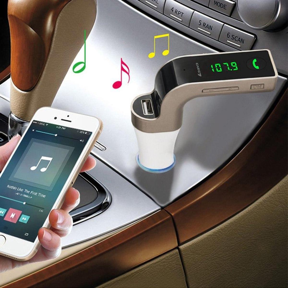Picture of Bluetooth Car Kit Wireless Mp3 Radio Modulator Bluetooth AUX 3.5mm FM Transmitter  USB LCD Car Accessories - G7