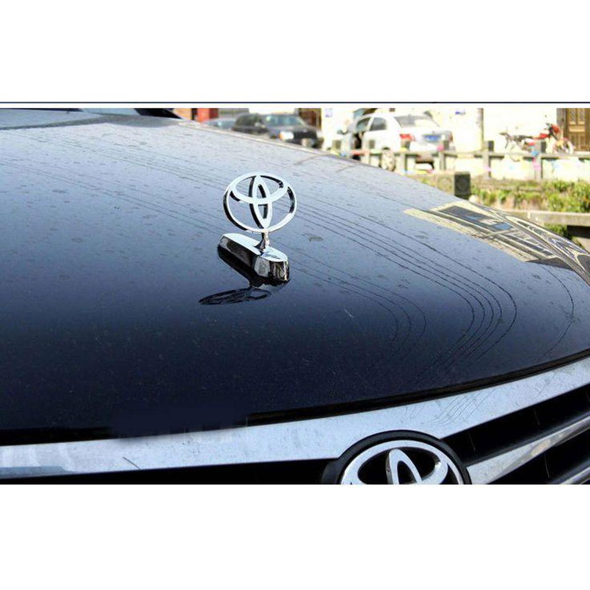 Picture of Toyota Land Cruiser Front Hood Bonnet Emblem Badge SILVER - (Land Cruiser / SUV / Premio / Allion) - premium