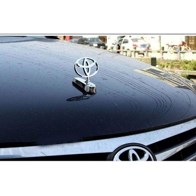 Picture of Toyota Land Cruiser Front Hood Bonnet Emblem Badge SILVER - (Land Cruiser / SUV / Premio / Allion) - premium