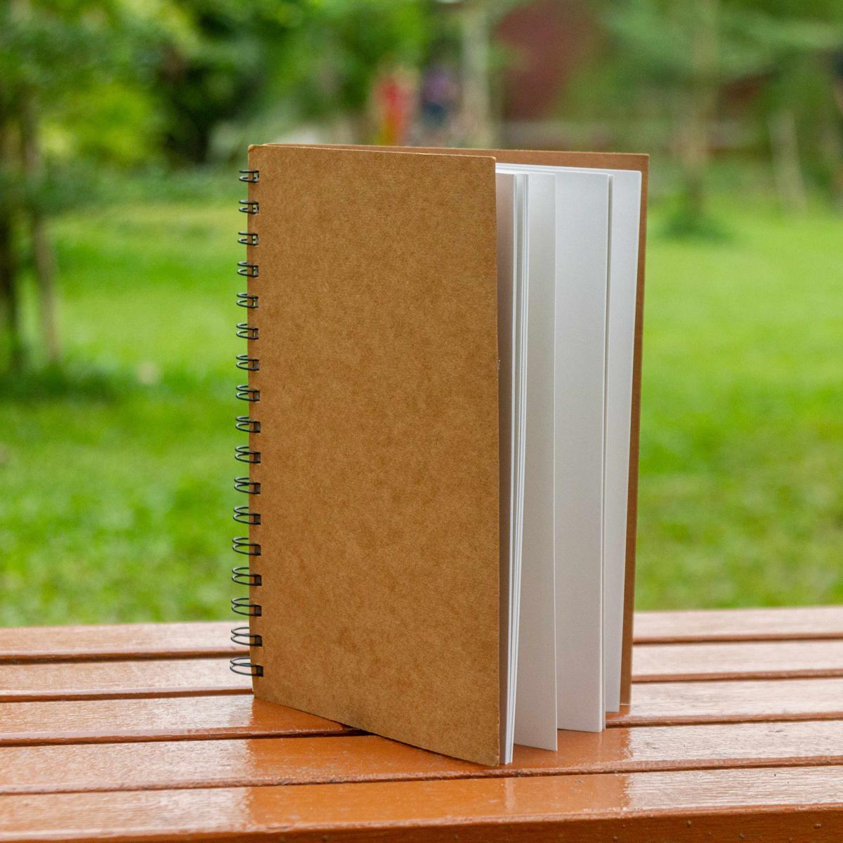 Picture of Sketchbook Series Khaki Color Spiral Notebook