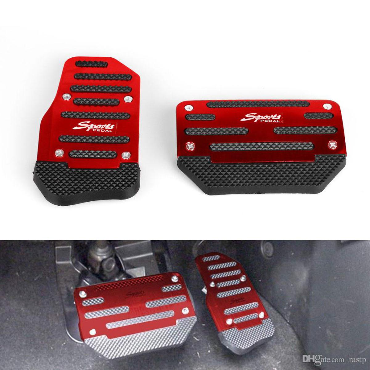 Picture of car accessories 2Pcs Aluminum Non-Slip Car Pedals Pad Cover Brake Automatic Universal for most cars