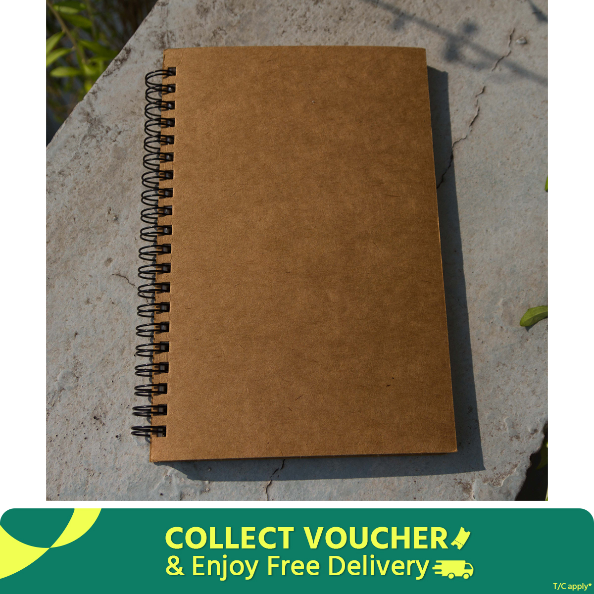 Picture of Designer Series Kraft Spiral Dotted Grid Notebook